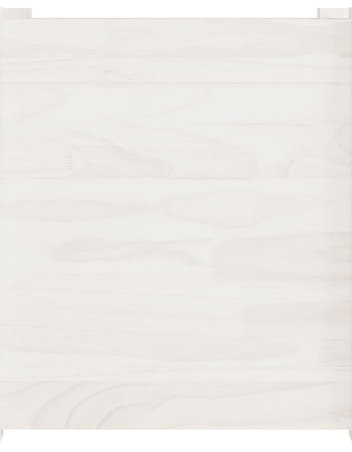 Încărcați imaginea în vizualizatorul Galerie, Jardinieră de grădină, alb, 40x40x40 cm, lemn masiv de pin - Lando
