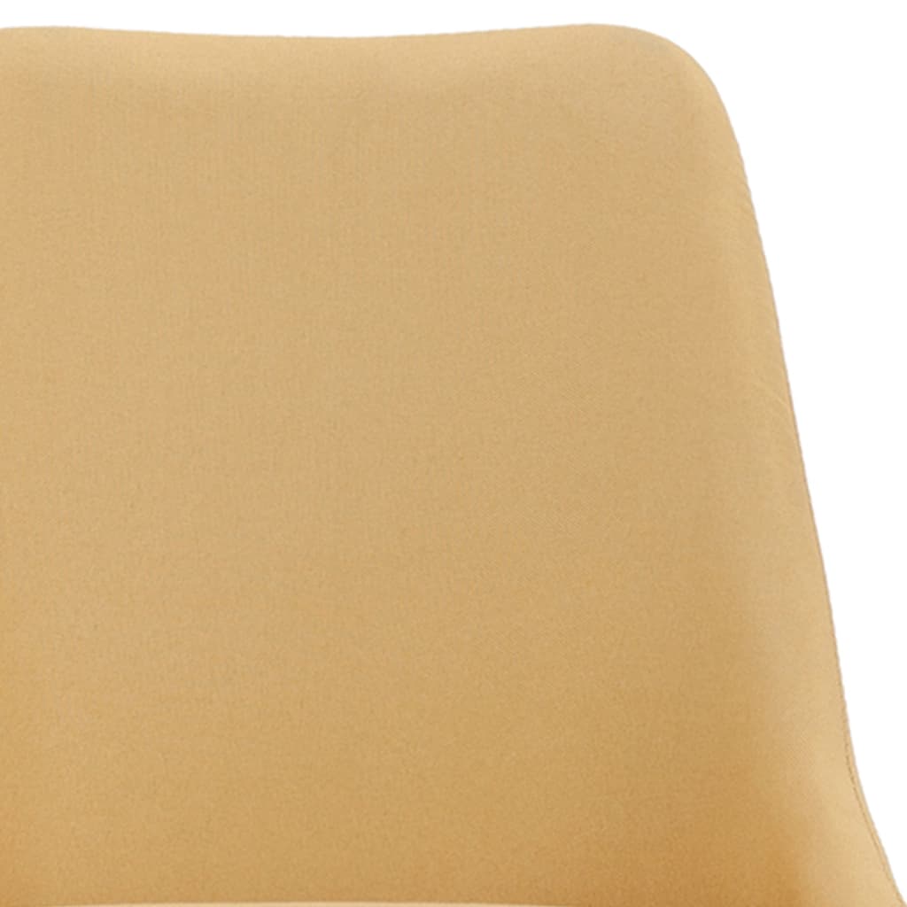 Scaune de masă pivotante, 6 buc., galben, material textil - Lando