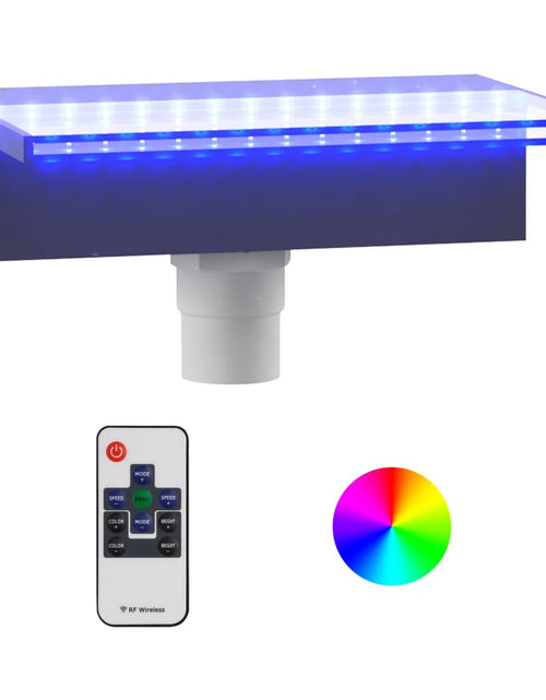 Загрузите изображение в средство просмотра галереи, Deversor de cascadă cu LED-uri RGB, acrilic, 30 cm Lando - Lando
