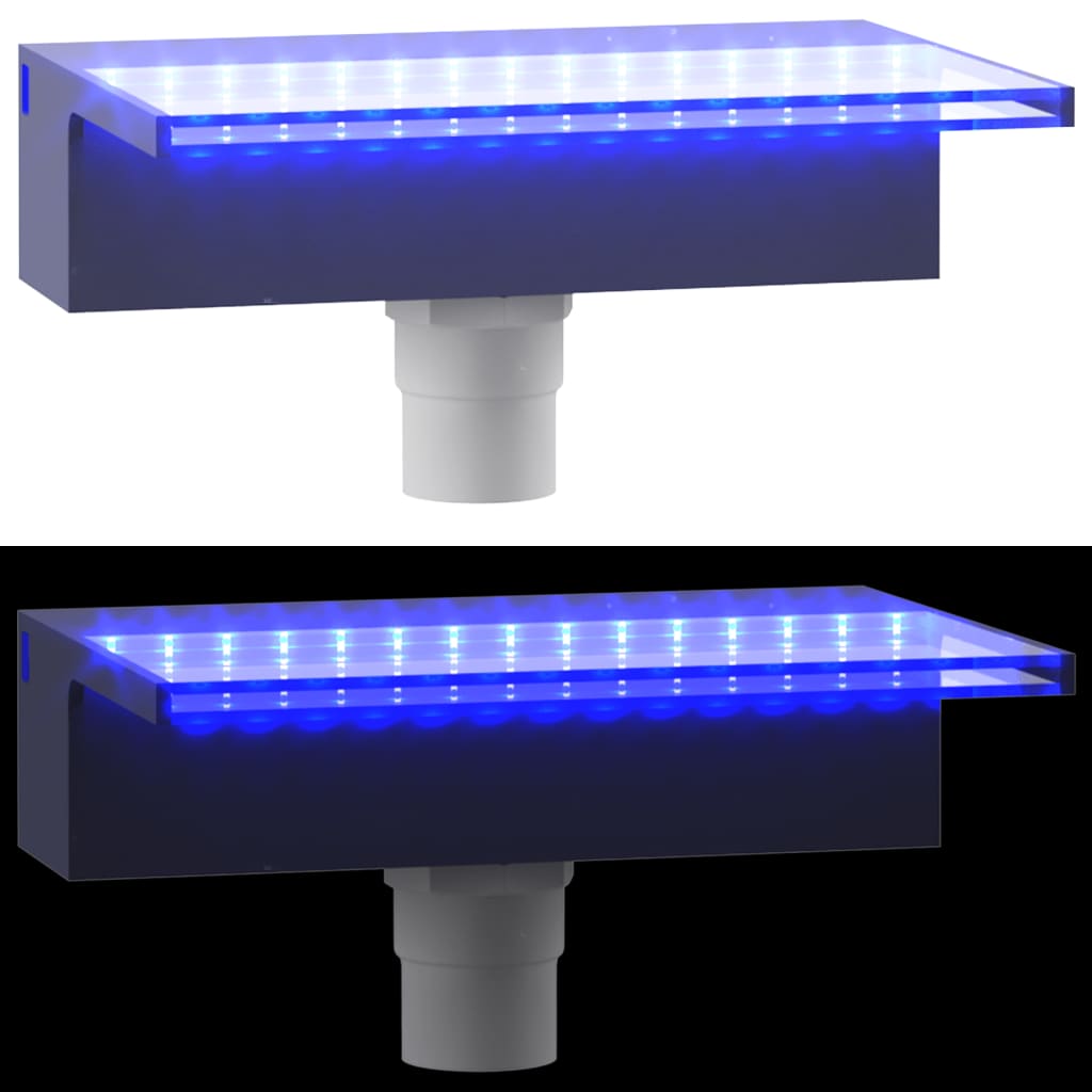 Deversor de cascadă cu LED-uri RGB, acrilic, 30 cm Lando - Lando