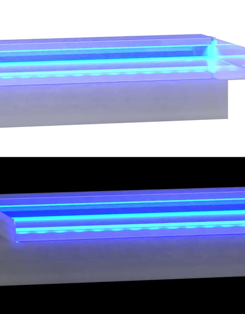 Загрузите изображение в средство просмотра галереи, Deversor de cascadă cu LED-uri RGB, 45 cm, oțel inoxidabil Lando - Lando
