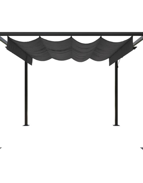 Загрузите изображение в средство просмотра галереи, Pavilion de grădină, acoperiș retractabil, antracit, 3x3 m Lando - Lando
