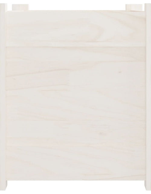 Загрузите изображение в средство просмотра галереи, Jardinieră de grădină, alb, 60x31x31 cm, lemn masiv de pin - Lando
