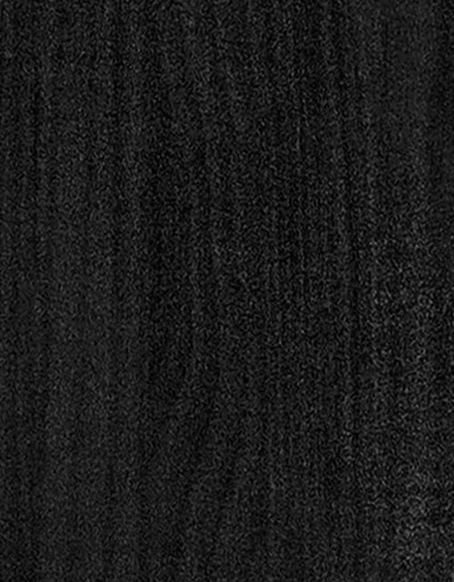 Încărcați imaginea în vizualizatorul Galerie, Jardinieră de grădină, negru, 31x31x70 cm, lemn masiv de pin - Lando
