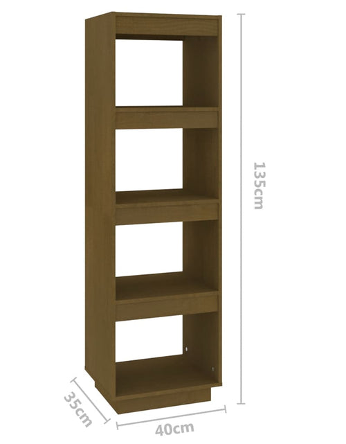 Загрузите изображение в средство просмотра галереи, Bibliotecă/Separator cameră maro miere 40x35x135cm lemn pin Lando - Lando
