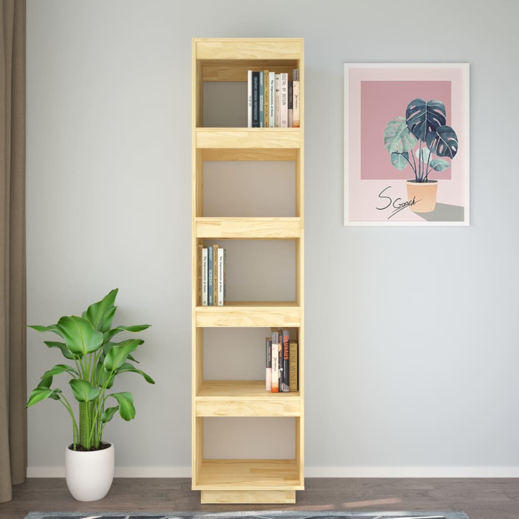 Bibliotecă/Separator cameră, 40x35x167 cm, lemn masiv de pin Lando - Lando