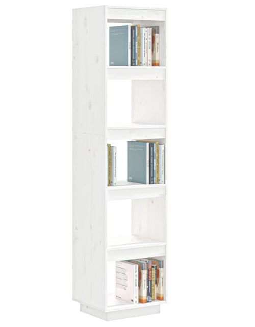 Încărcați imaginea în vizualizatorul Galerie, Bibliotecă/Separator cameră alb 40x35x167 cm lemn masiv de pin Lando - Lando
