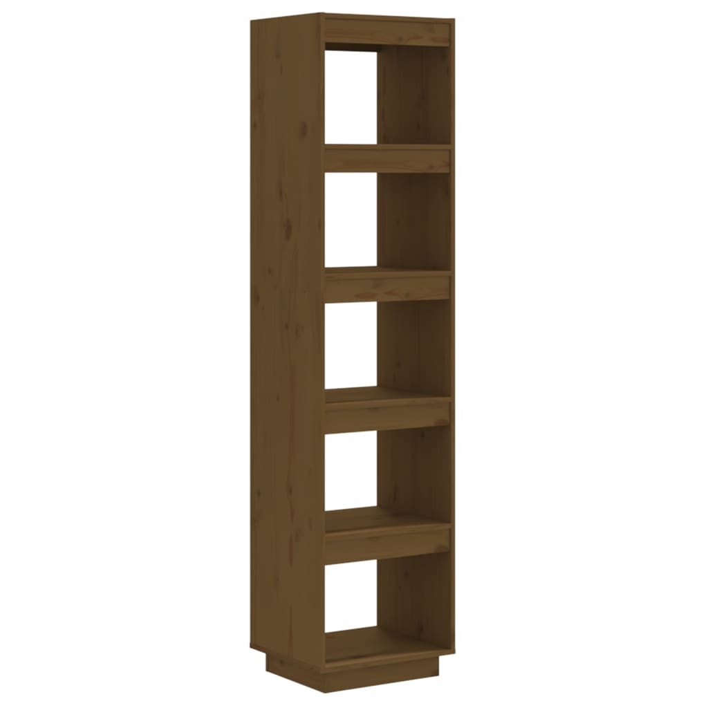 Bibliotecă/Separator cameră, maro miere, 40x35x167 cm lemn pin Lando - Lando