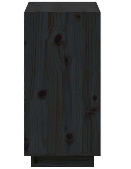 Încărcați imaginea în vizualizatorul Galerie, Bibliotecă, negru, 60x35x71 cm, lemn masiv de pin Lando - Lando
