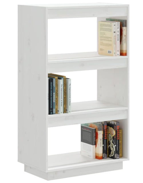 Încărcați imaginea în vizualizatorul Galerie, Bibliotecă/Separator cameră alb 60x35x103 cm lemn masiv de pin Lando - Lando
