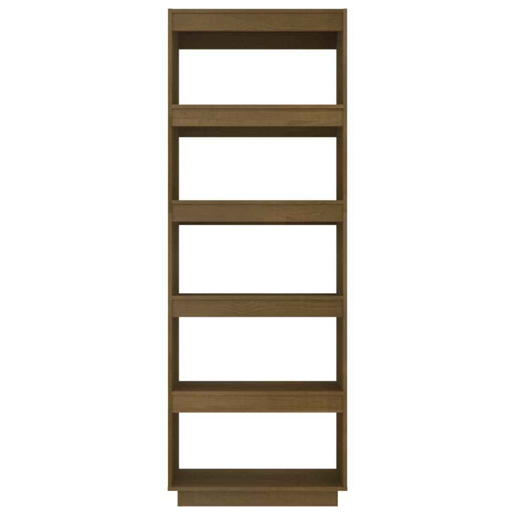 Bibliotecă/Separator cameră, maro miere, 60x35x167 cm, lemn pin Lando - Lando