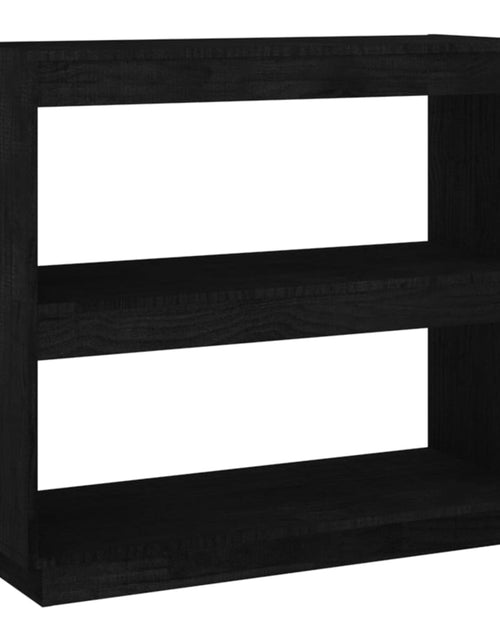 Încărcați imaginea în vizualizatorul Galerie, Bibliotecă, negru, 80x35x71 cm, lemn masiv de pin Lando - Lando
