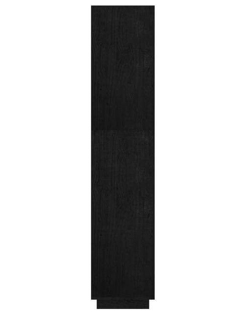 Загрузите изображение в средство просмотра галереи, Bibliotecă/Separator cameră, negru, 80x35x167 cm lemn masiv pin Lando - Lando
