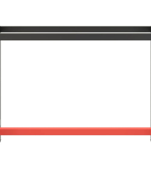 Загрузите изображение в средство просмотра галереи, Cadru banc de lucru, negru mat/roșu mat, 110x50x79 cm, metal Lando - Lando
