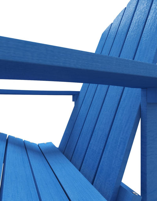 Încărcați imaginea în vizualizatorul Galerie, Scaun grădină Adirondack, suport picioare, albastru aqua, HDPE - Lando
