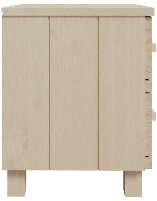 Încărcați imaginea în vizualizatorul Galerie, Noptiere HAMAR 2 buc, maro miere, 40x35x44,5 cm, lemn masiv pin - Lando
