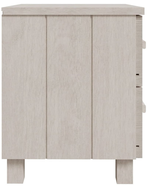 Încărcați imaginea în vizualizatorul Galerie, Noptiere HAMAR, 2 buc, alb, 40x35x44,5 cm, lemn masiv de pin - Lando
