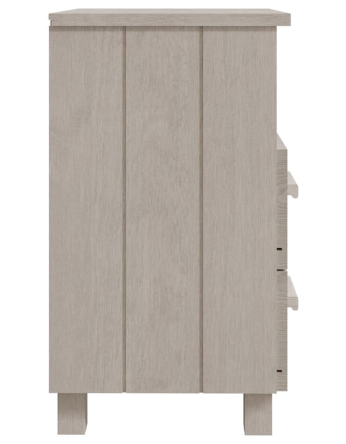 Încărcați imaginea în vizualizatorul Galerie, Noptiere HAMAR, 2 buc, alb, 40x35x62 cm, lemn masiv de pin - Lando
