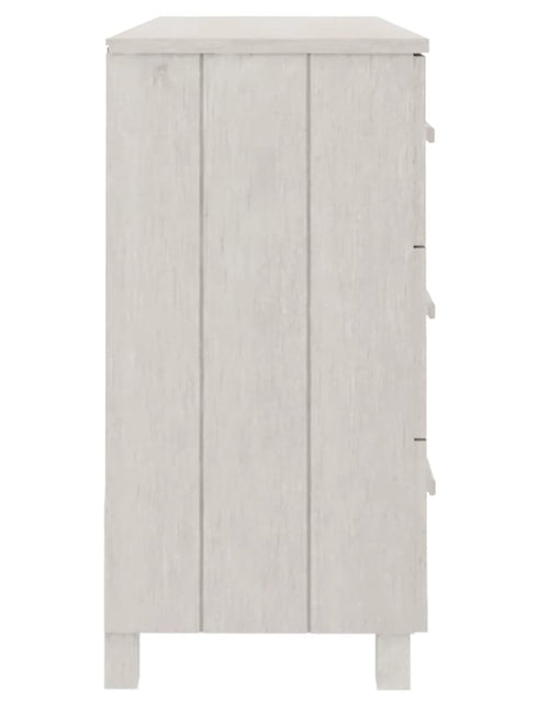 Загрузите изображение в средство просмотра галереи, Servantă „HAMAR”, alb, 113x40x80 cm, lemn masiv de pin Lando - Lando

