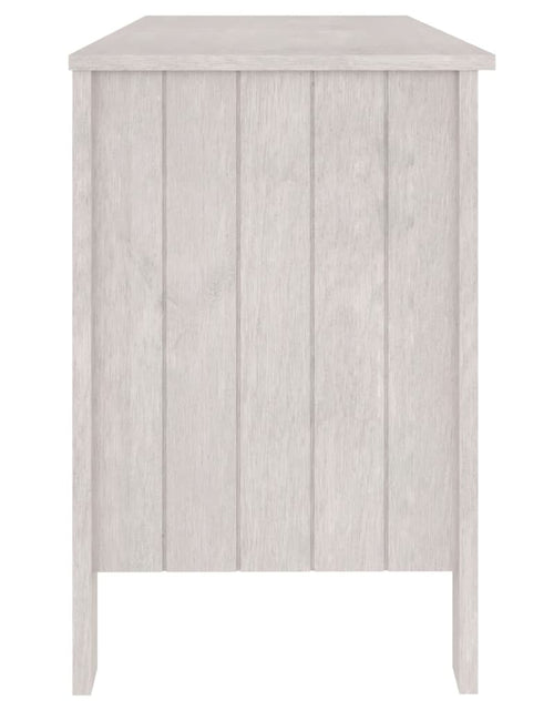 Загрузите изображение в средство просмотра галереи, Birou „HAMAR”, alb, 113x50x75 cm, lemn masiv de pin - Lando
