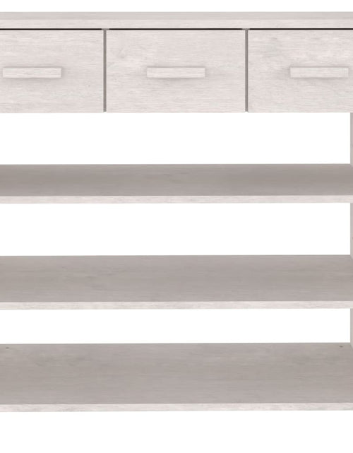 Загрузите изображение в средство просмотра галереи, Masă de cafea „HAMAR”, alb, 90x35x90 cm, lemn masiv de pin Lando - Lando
