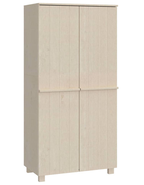 Încărcați imaginea în vizualizatorul Galerie, Dulap haine „HAMAR” maro miere 89x50x180 cm, lemn masiv de pin - Lando

