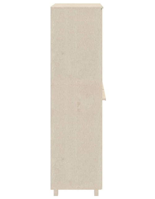 Загрузите изображение в средство просмотра галереи, Dulap haine „HAMAR” maro miere 89x50x180 cm, lemn masiv de pin - Lando
