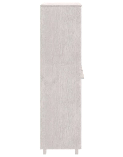 Încărcați imaginea în vizualizatorul Galerie, Dulap haine „HAMAR”, alb, 89x50x180 cm, lemn masiv de pin - Lando
