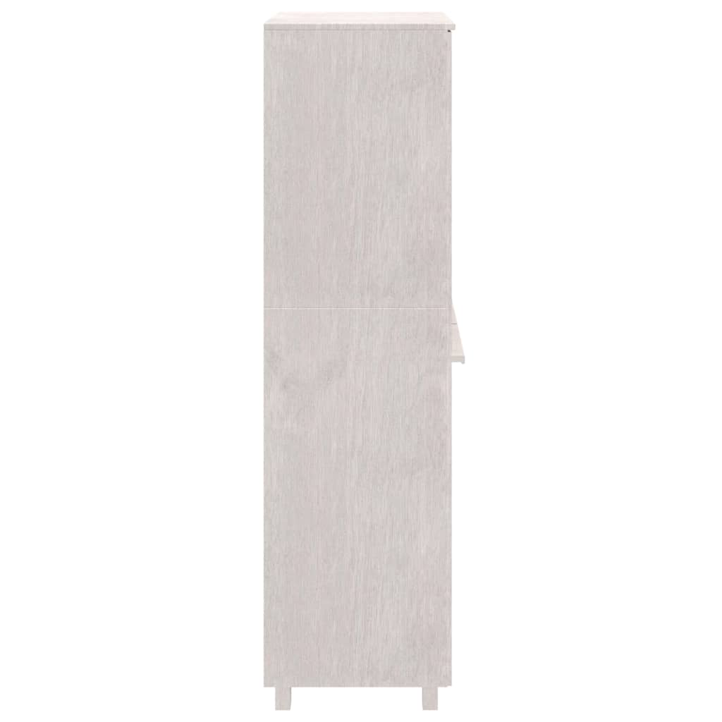 Dulap haine „HAMAR”, alb, 89x50x180 cm, lemn masiv de pin - Lando
