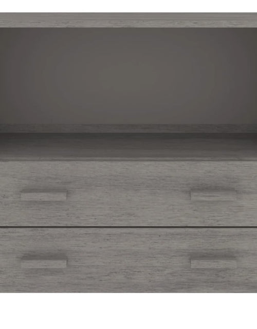 Încărcați imaginea în vizualizatorul Galerie, Servantă „HAMAR”, gri deschis, 85x35x80 cm, lemn masiv pin - Lando

