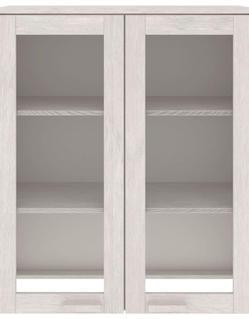 Загрузите изображение в средство просмотра галереи, Raft superior comodă „HAMAR” alb, 85x35x100 cm, lemn masiv pin Lando - Lando
