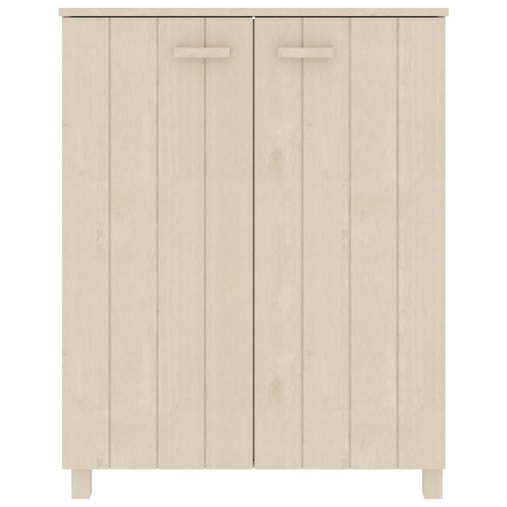 Pantofar, maro miere, 85x40x108 cm, lemn masiv de pin Lando - Lando