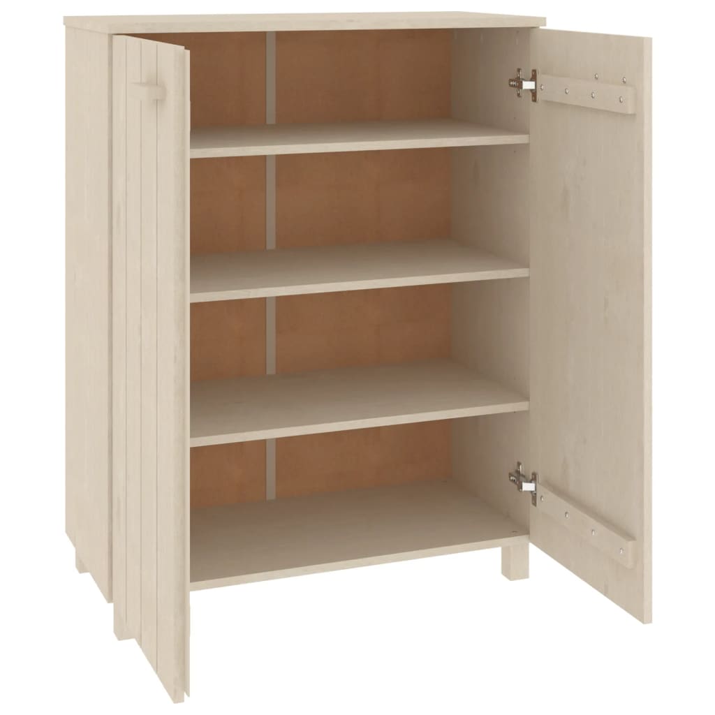 Pantofar, maro miere, 85x40x108 cm, lemn masiv de pin Lando - Lando