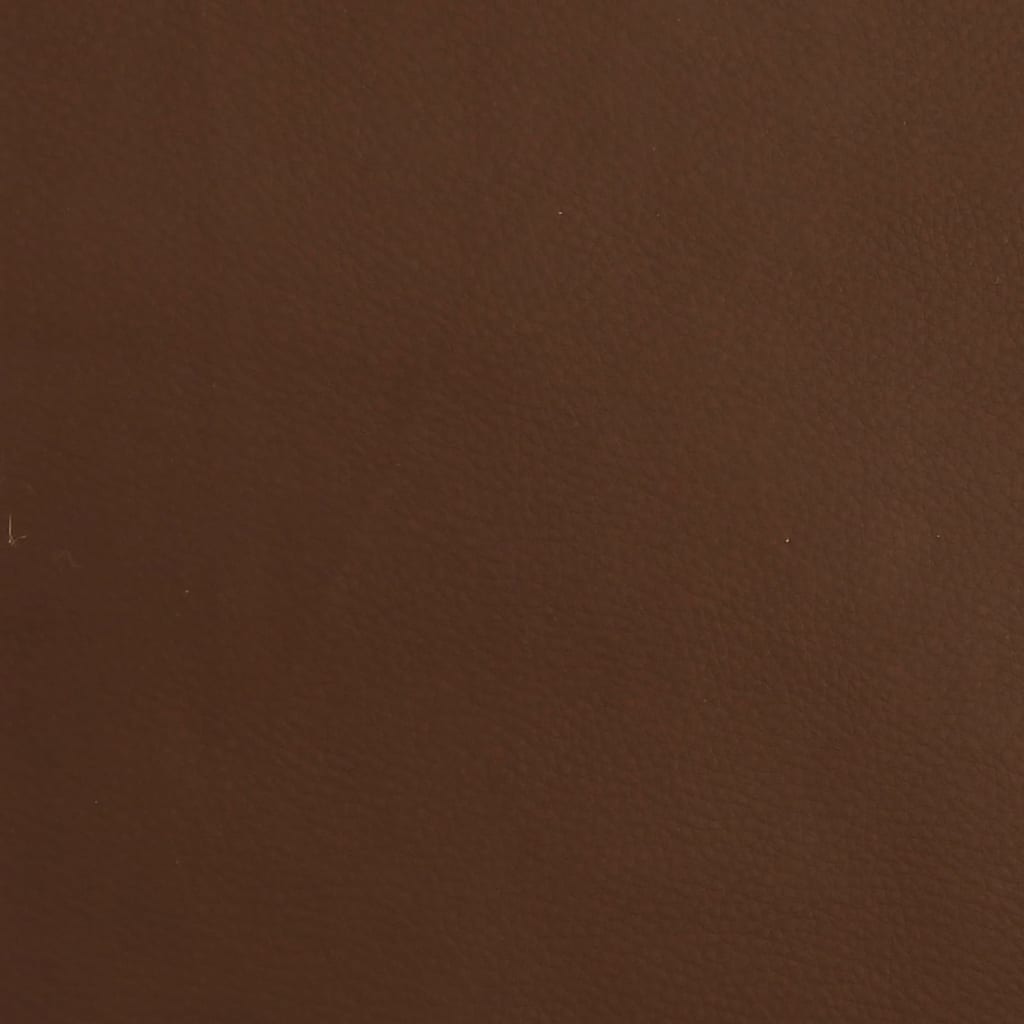 Taburet, maro, 45x29,5x35 cm, piele ecologică lucioasă Lando - Lando