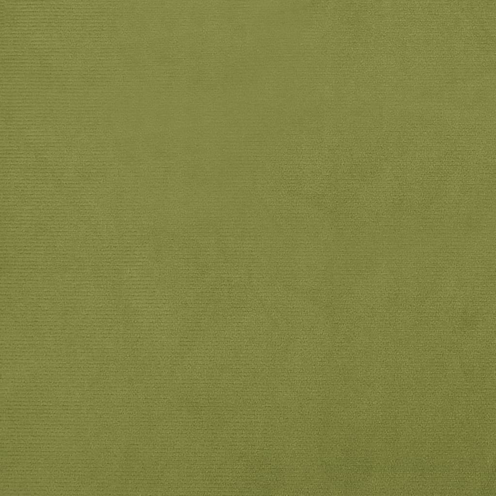 Taburet, verde deschis, 60x60x36 cm, catifea Lando - Lando