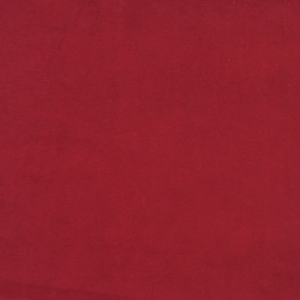 Taburet, roșu vin, 60x60x36 cm, catifea Lando - Lando