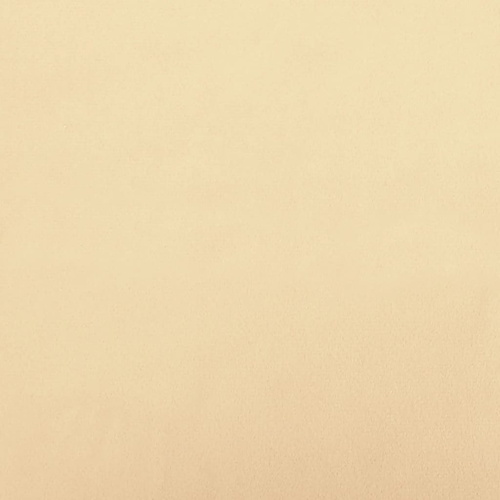 Taburet, crem alb, 60x60x36 cm, catifea Lando - Lando