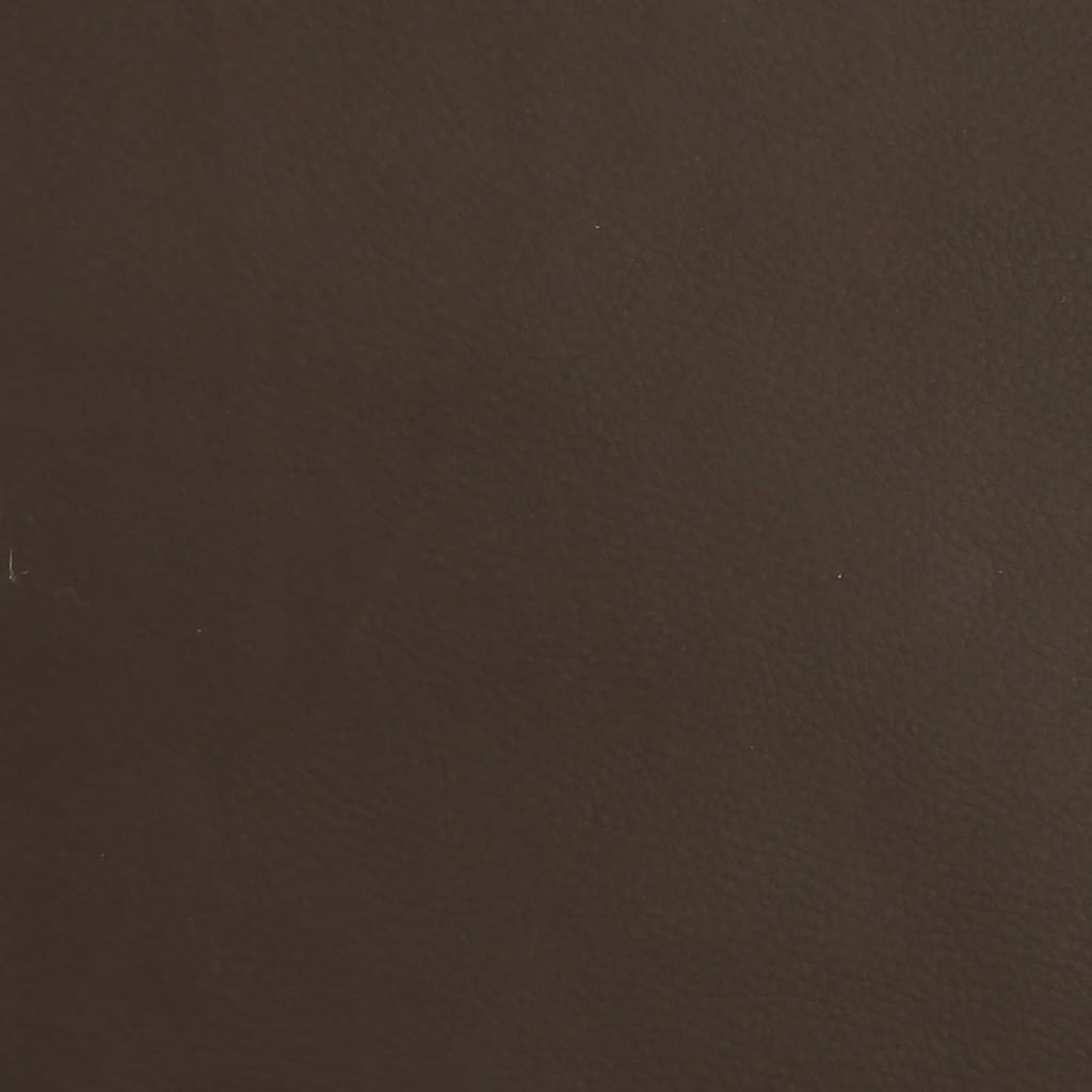 Taburet, maro, 60x60x36 cm, piele ecologică Lando - Lando