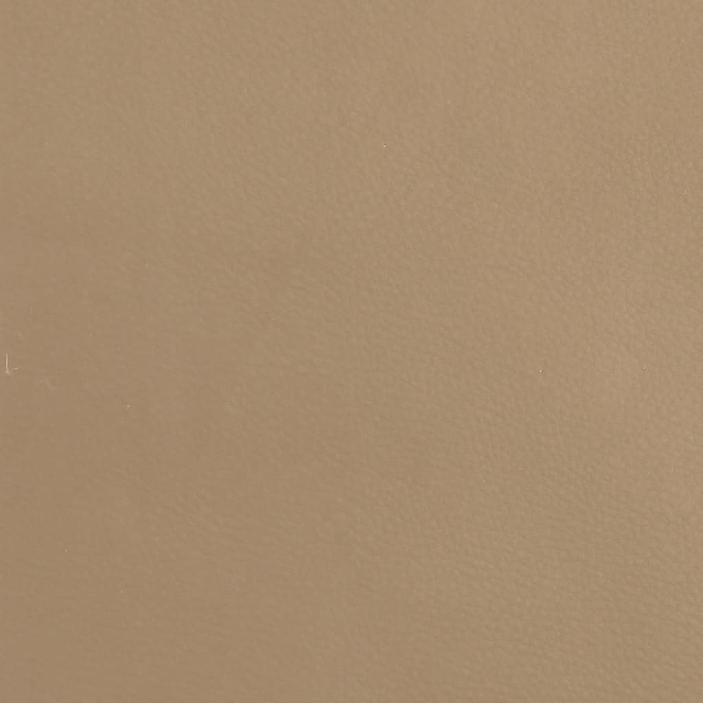 Taburet, cappuccino, 60x60x36 cm, piele ecologică Lando - Lando