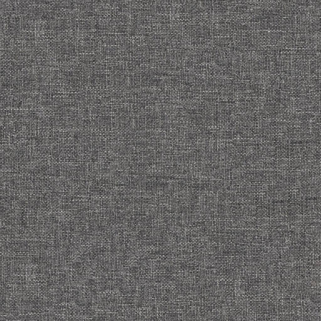 Taburet, gri deschis, 60x60x36 cm, textil și piele ecologică Lando - Lando