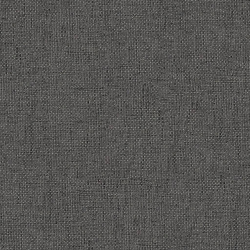 Taburet, gri închis, 60x60x36 cm, textil și piele ecologică Lando - Lando