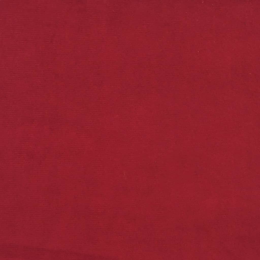 Taburet, roșu vin, 60x60x36 cm, catifea Lando - Lando