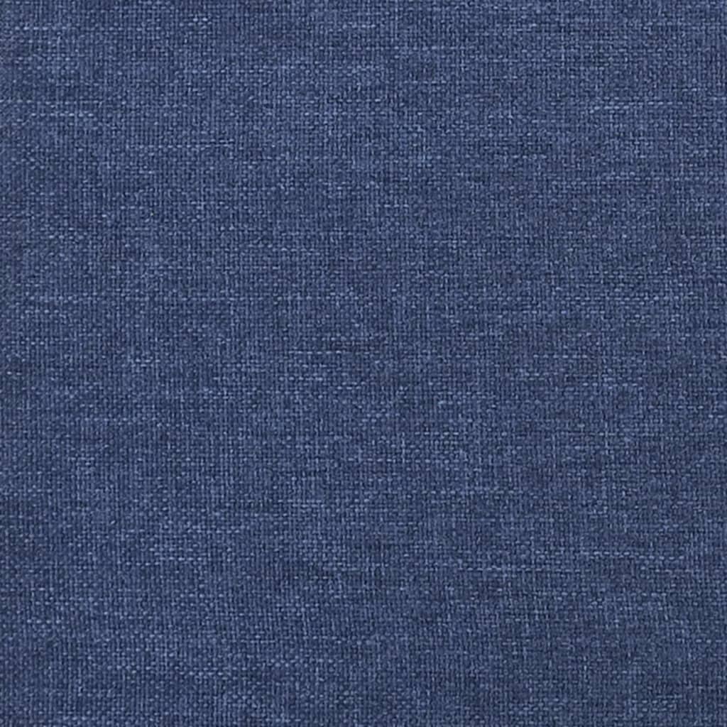 Taburet, albastru, 60x60x36 cm, material textil și piele eco Lando - Lando