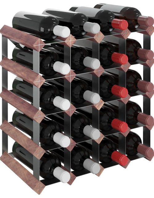 Загрузите изображение в средство просмотра галереи, Suport sticle de vin, 20 sticle, maro, lemn masiv de pin - Lando
