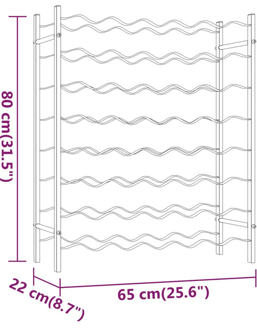 Загрузите изображение в средство просмотра галереи, Suport sticle de vin, 48 sticle, auriu, metal - Lando
