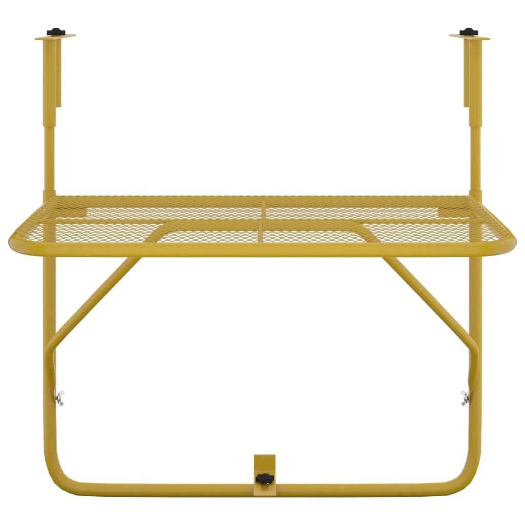 Masă de balcon, auriu, 60x40 cm, oțel - Lando