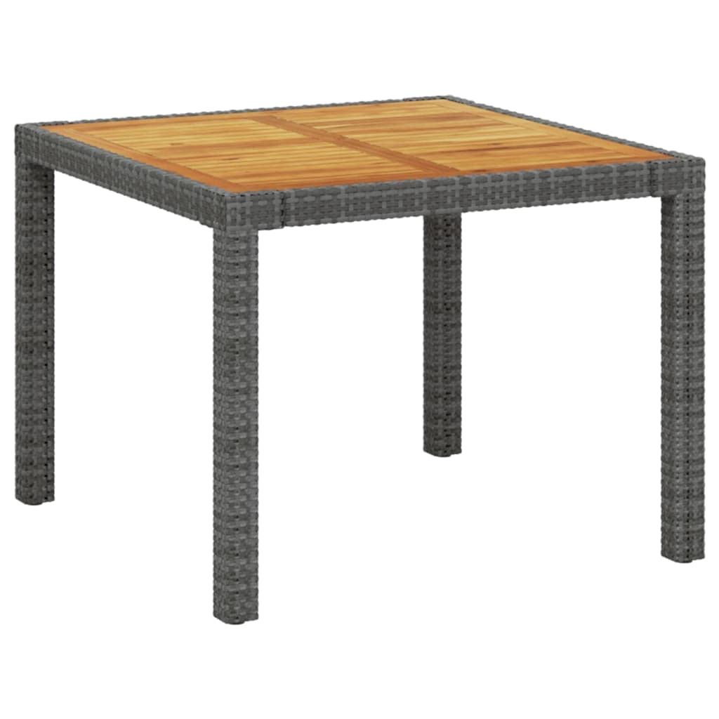 Set mobilier de exterior cu perne, 3 piese, gri, poliratan - Lando