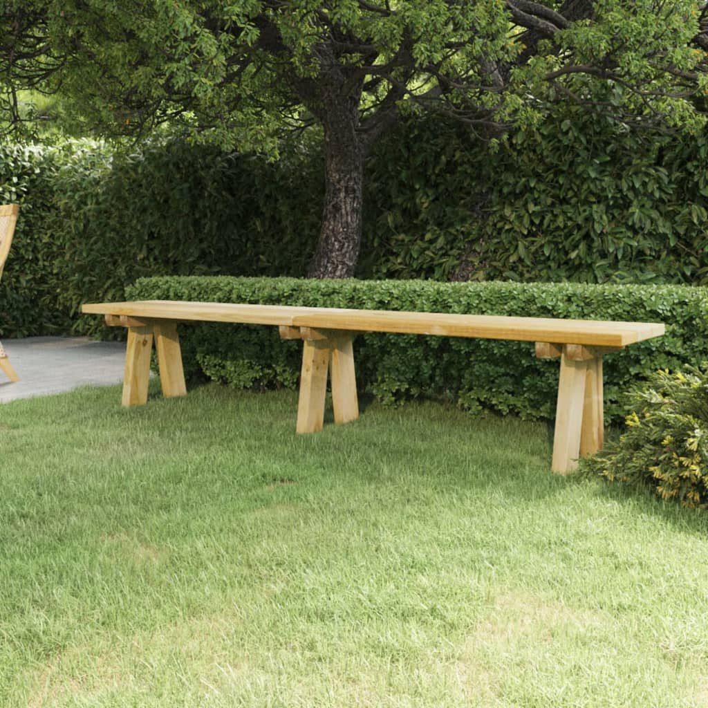Bancă de grădină, 220 cm, lemn masiv de pin impregnat - Lando