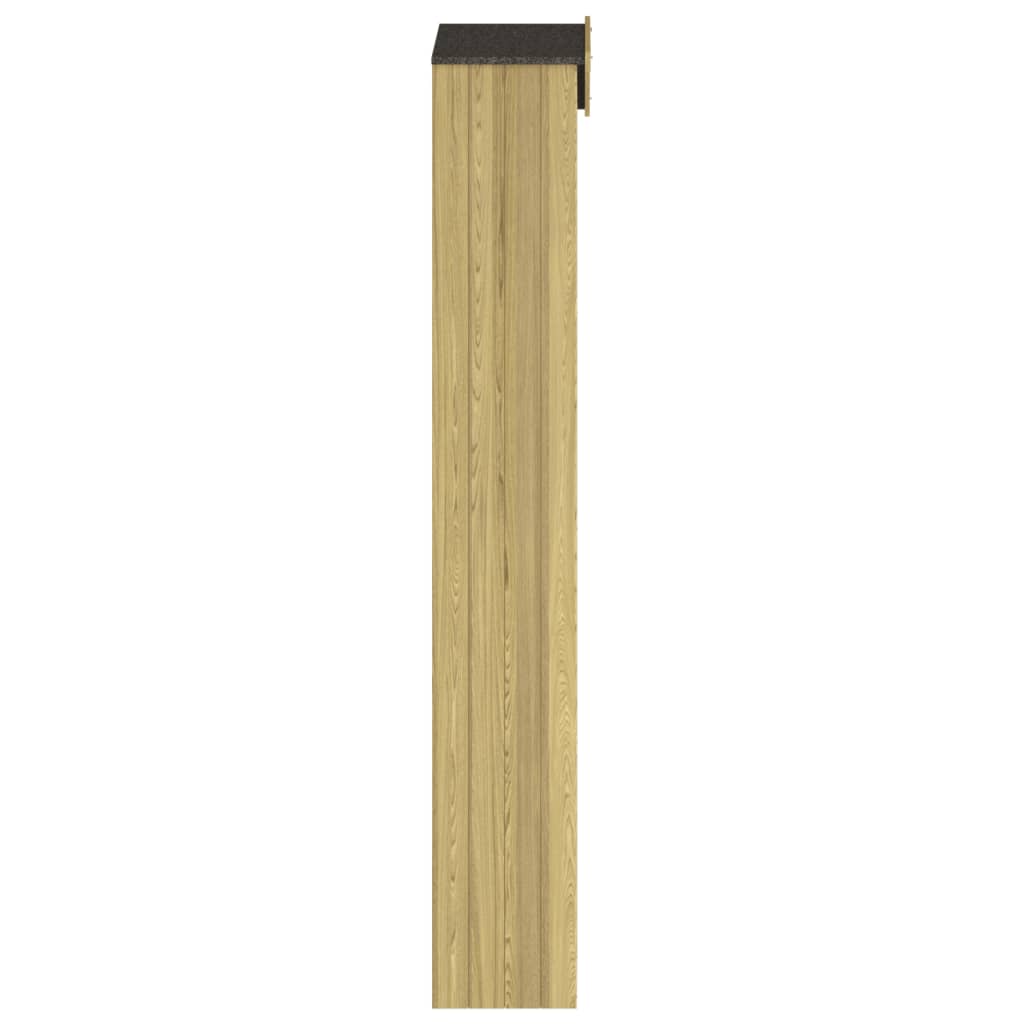 Magazie unelte de grădină, 89x33x222 cm, lemn de pin tratat Lando - Lando