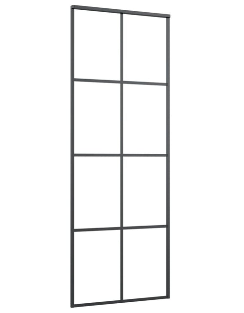 Încărcați imaginea în vizualizatorul Galerie, Ușă glisantă, negru, 76x205 cm, sticlă ESG și aluminiu Lando
